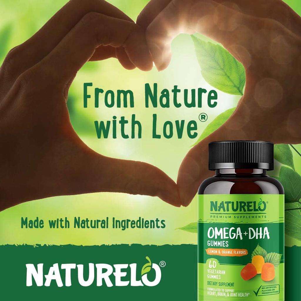 Naturelo Omega-DHA Gummies for brain health and visual function enhancement, image 6