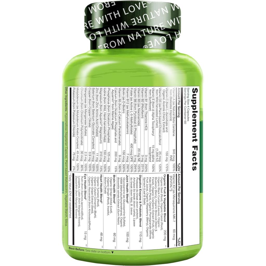 Naturelo natural ingredients for daily vitality and health