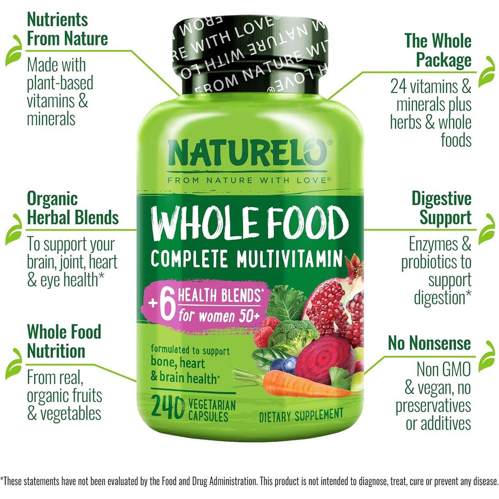 Naturelo organic multivitamin with essential nutrients