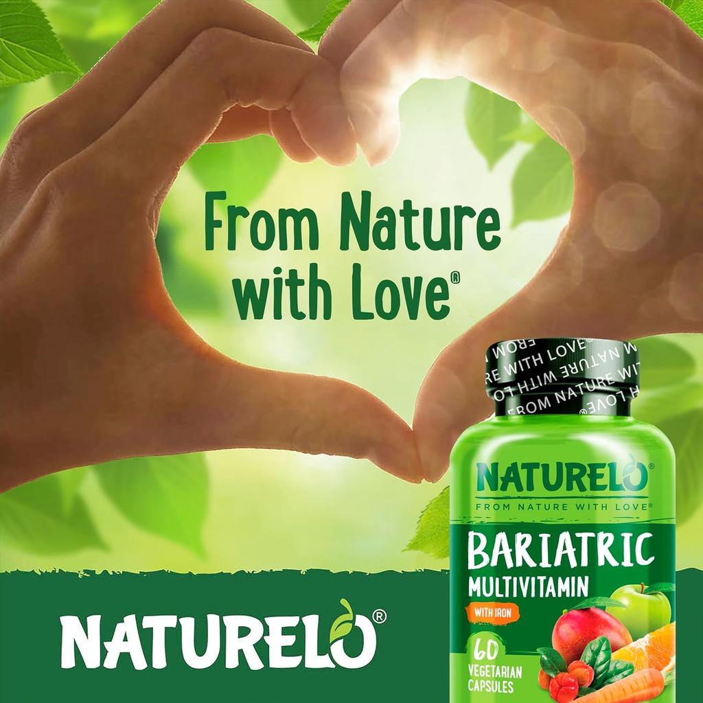 Naturelo Bariatric Multivitamin with Iron for Easy Absorption