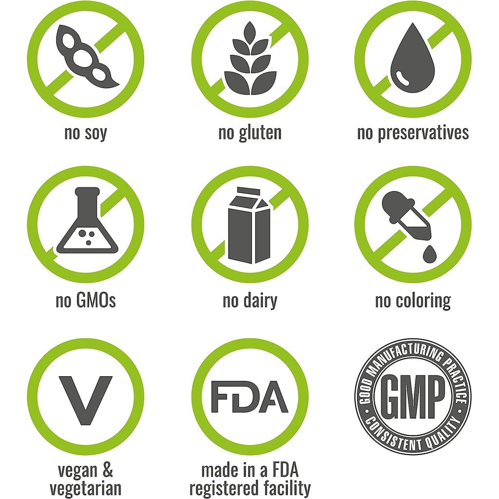 Naturelo Vegan Vitamin D3 5000 IU - Plant-Based High Potency Immune Support for Healthy Bones - Clean Label Supplement.