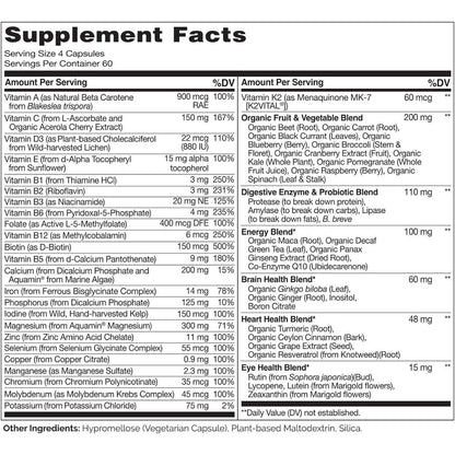 Naturelo plant-based multivitamin for daily vitality