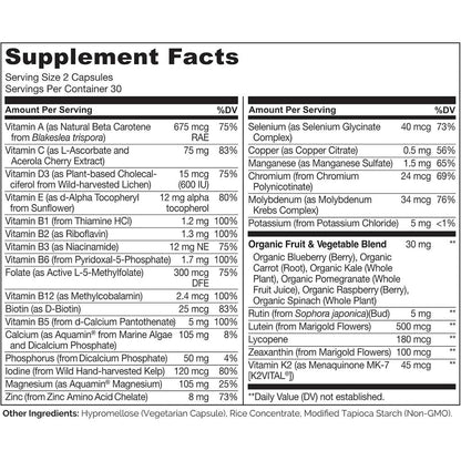 Naturelo daily wellness supplement with plant-based nutrients