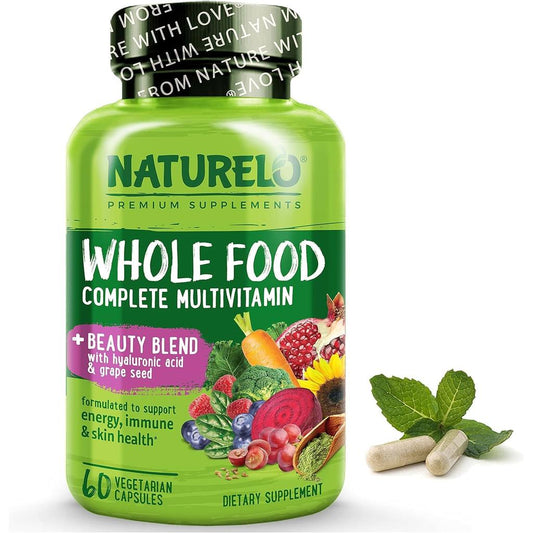 Naturelo Whole Food Multivitamin Beauty Blend, nourishing skin, hair, nails with organic ingredients and antioxidants