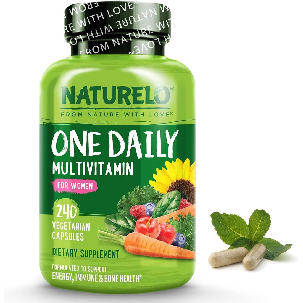 Naturelo One Daily Multivitamin for Women - premium supplement for overall health and vitality