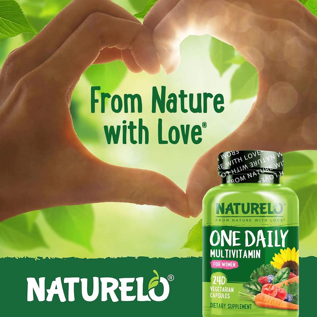 Naturelo One Daily Multivitamin for Women, providing essential nutrients for optimal health.