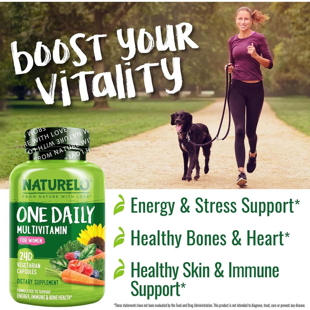 Naturelo One Daily Multivitamin for Women, essential nutrients boost for overall wellness and vitality, image 8