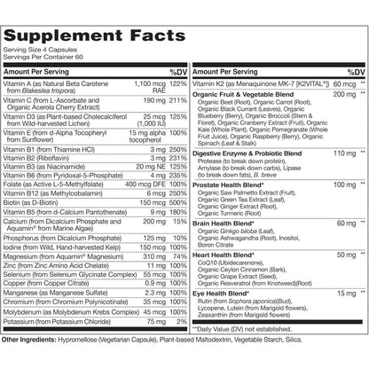 Naturelo whole food multivitamin for daily nutrition