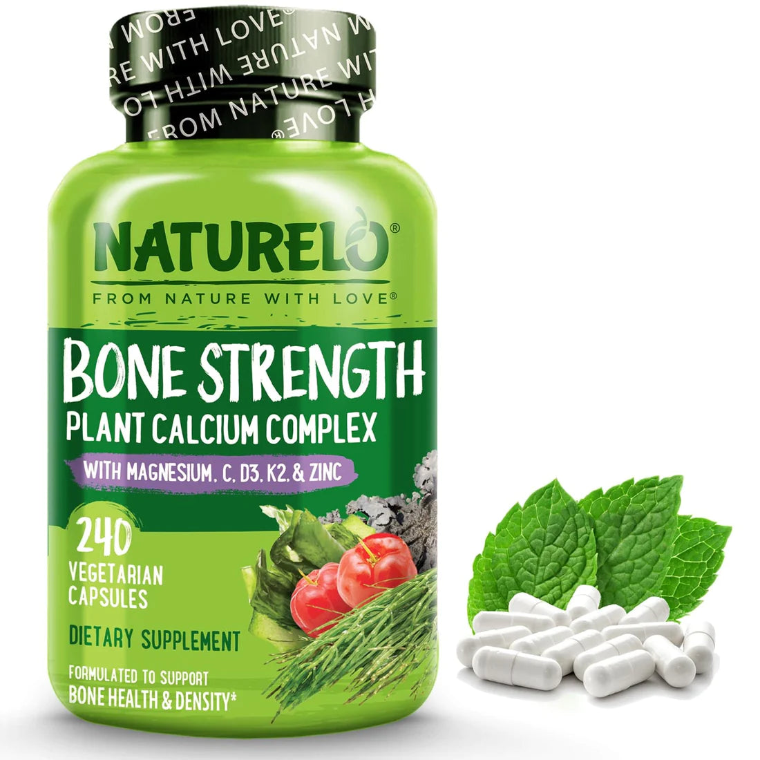 Bone Strength - Natural Calcium, D3 & K2 Supplement