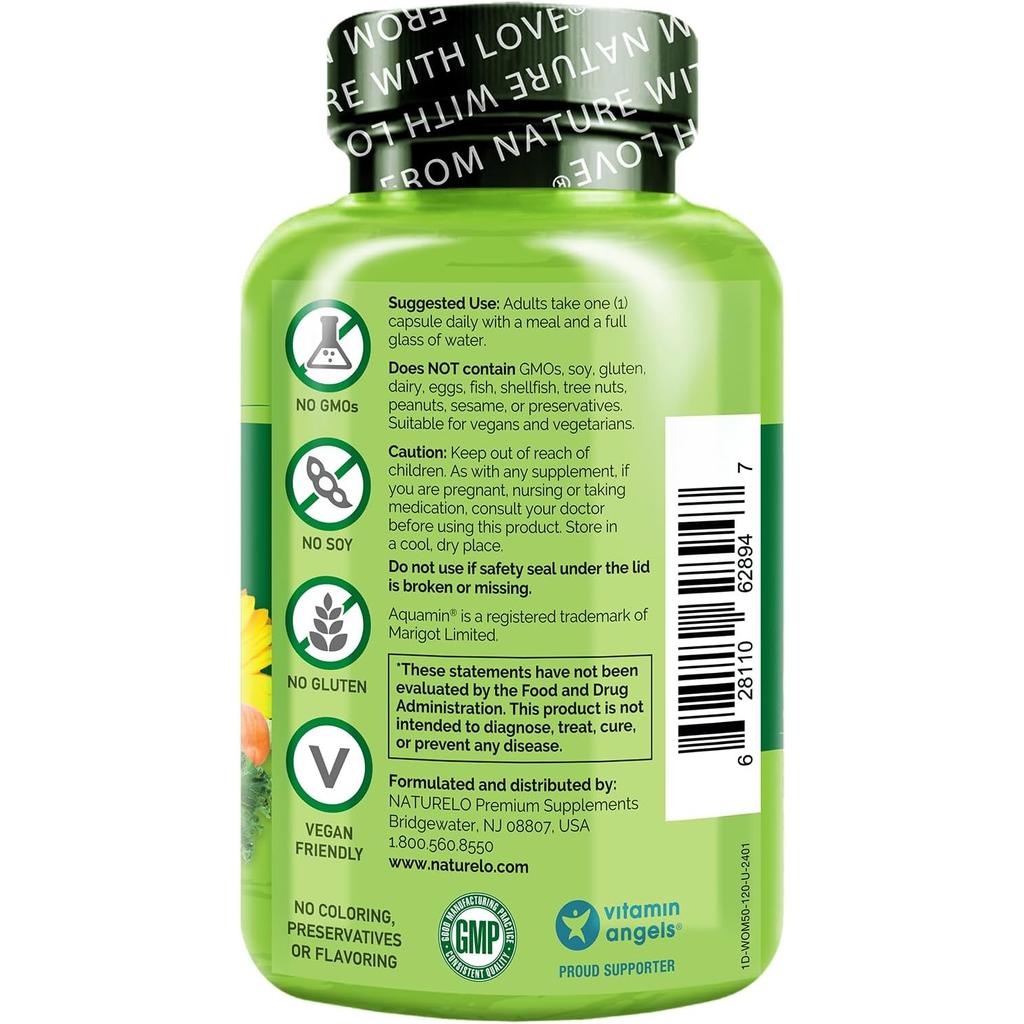 Naturelo One Daily Multivitamin for Women 50+: Plant-Based, Bioactive, Clean Label, Healthy Aging & All-in-One Nutrition.