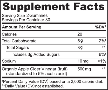 Organic Apple Cider Vinegar Gummies