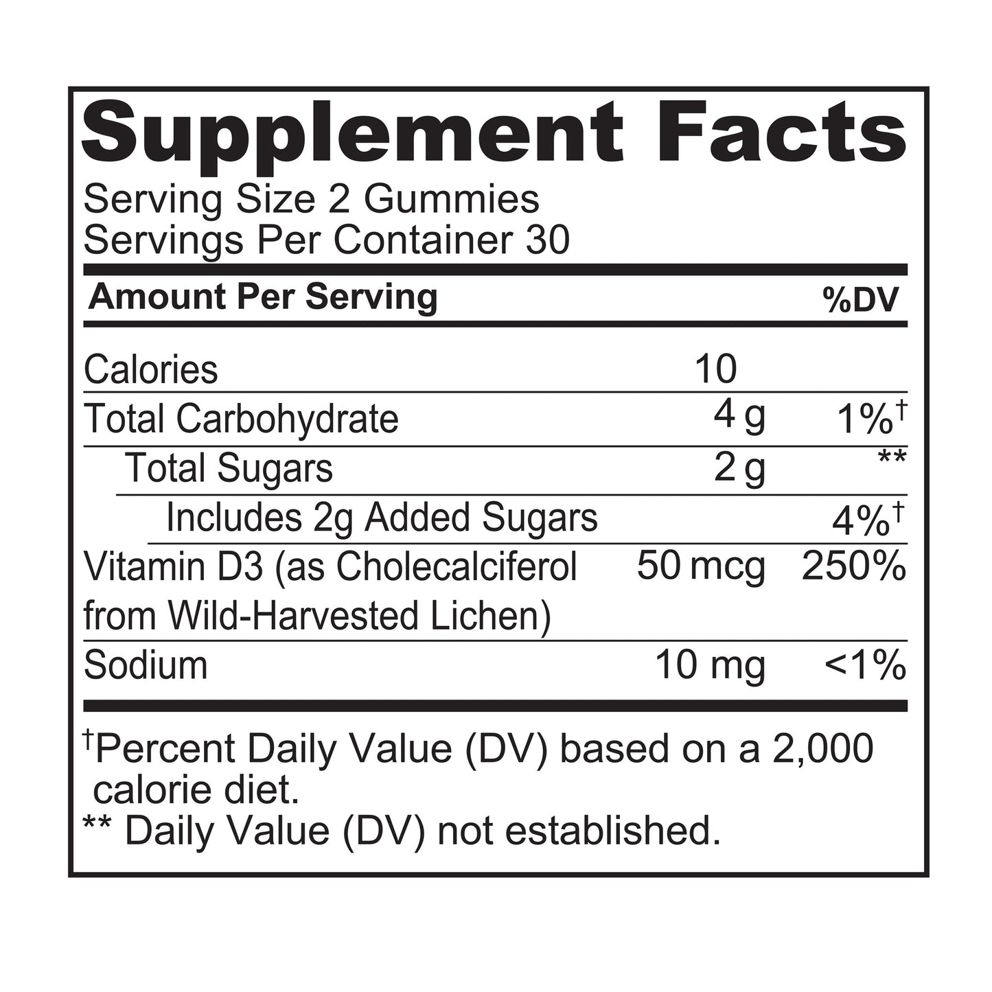 Whole Food Vitamin D3 Gummies for Adults