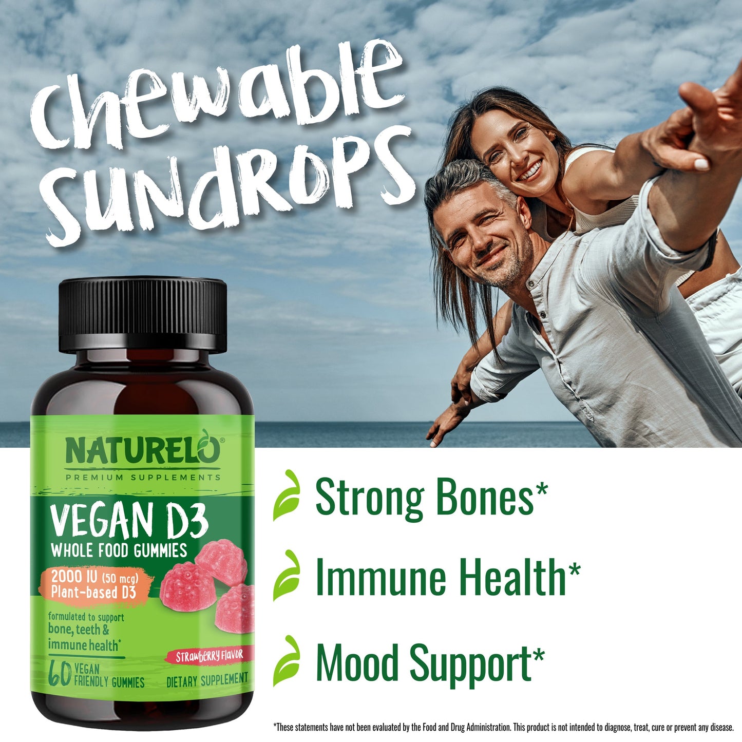 Whole Food Vitamin D3 Gummies for Adults