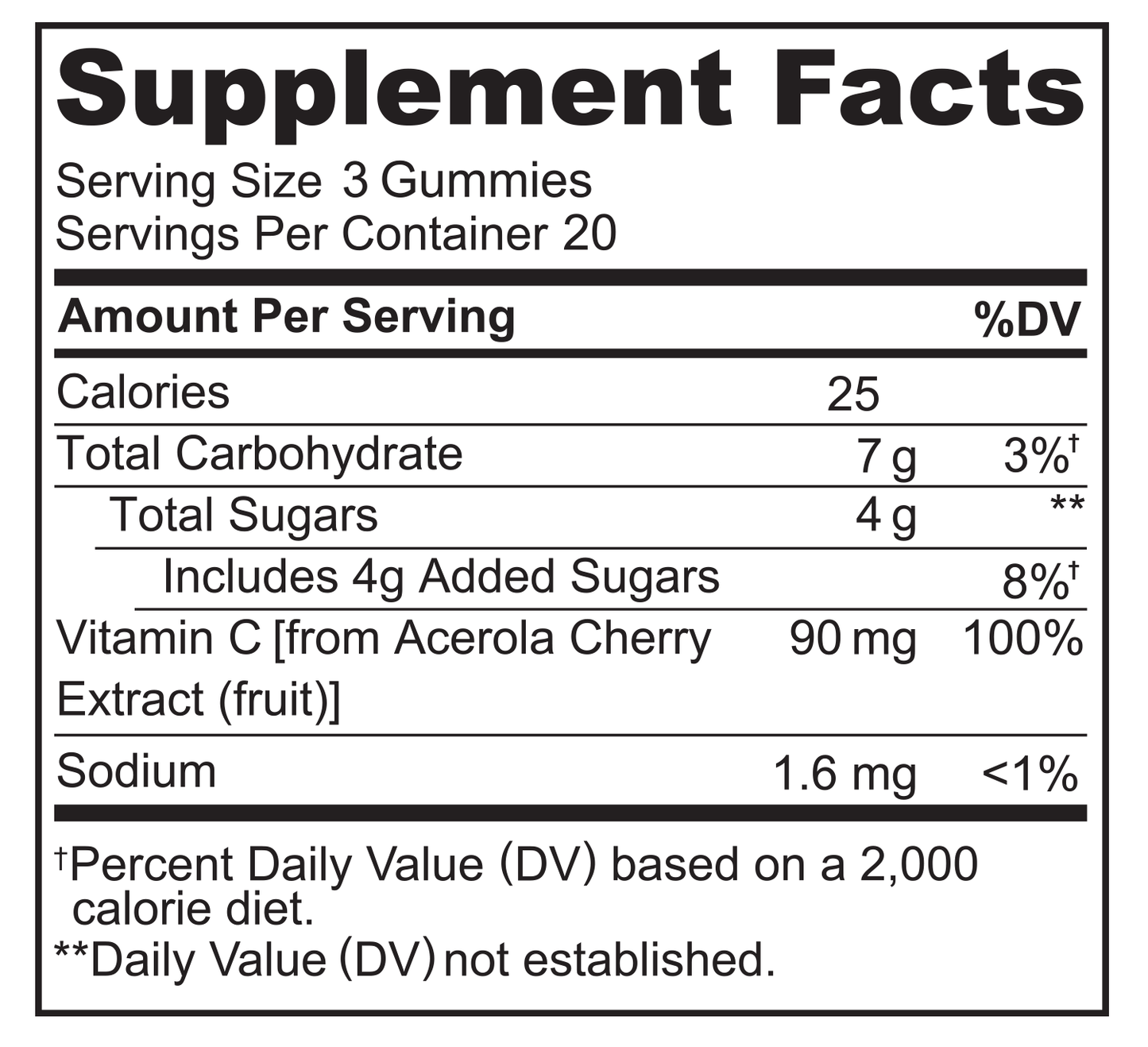 Whole Food Vitamin C Gummies